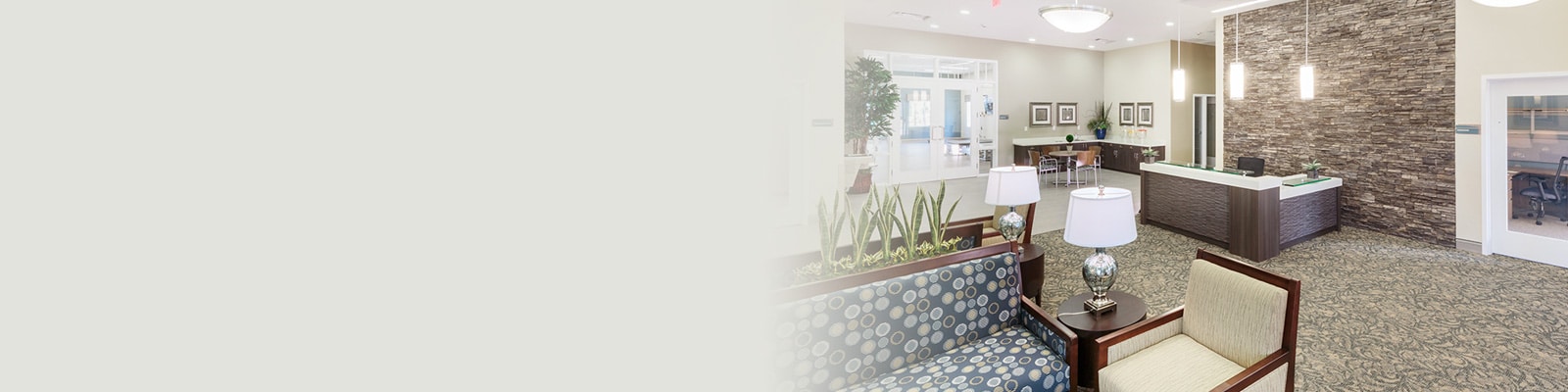 the front lobby common area of the Sage Creek facility